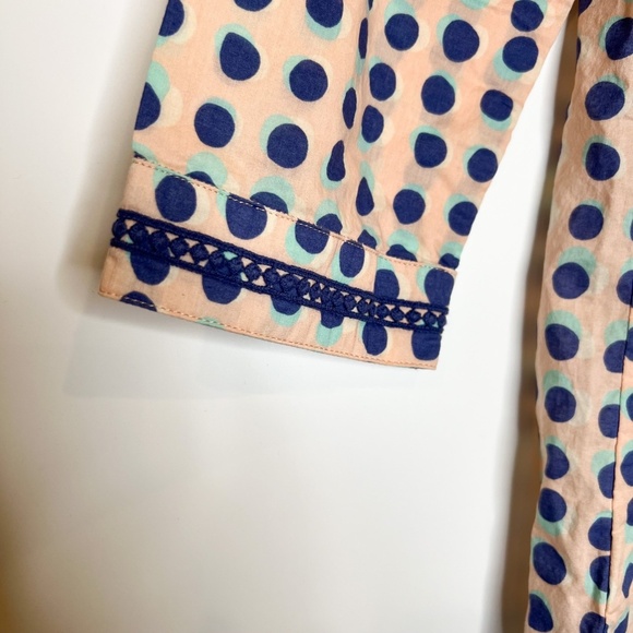Boden Tunic Embroidered Top Polka Dot Printed - Picture 6 of 7